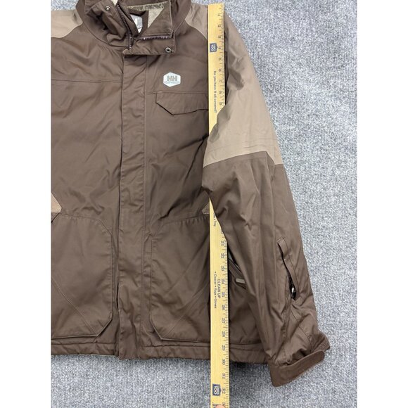 Helly Hansen Jacket Mens XL Brown Helly Tech Waterproof Insulated Ski - Picture 5 of 10